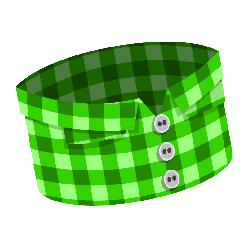Camisa Xadrez Verde - Box Critters Wiki (PT)