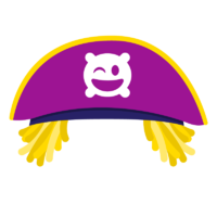 Chapéu Roxo de Pirata com Cabelo ícone.png