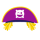 Chapéu Roxo de Pirata com Cabelo ícone.png