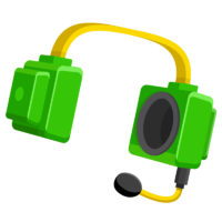 Fone Verde de Ouvidos ícone.png