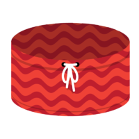 Calção de Banho Vermelho-Laranja com Ondas ícone.png