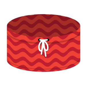 Calção de Banho Vermelho-Laranja com Ondas ícone.png