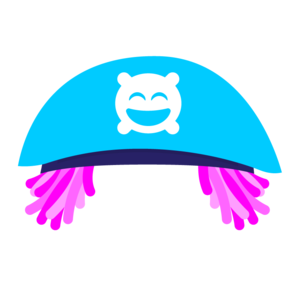 Chapéu Azul de Pirata com Cabelo ícone.png