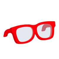 Óculos Quadrados Vermelhos ícone.png