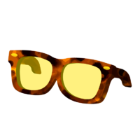 Óculos Quadrados Marrons ícone.png