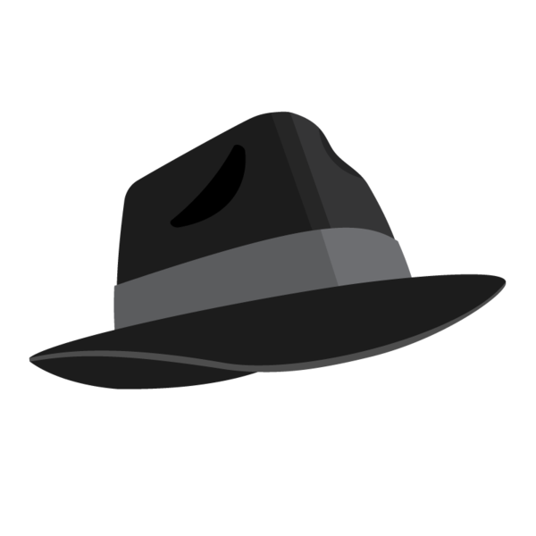 Ficheiro:Icon fedora black.png